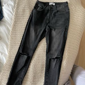 black high waist freebird II one teaspoon jeans
